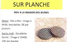 Concours de palet sur planche