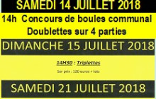 Concours de boules à Saint-Arnould