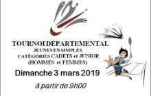 Tournoi Départemental BADMINTON