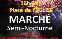 Marché semi-nocturne et feu d'artifice