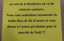 ANNULATION Marché de Noël à la résidence Ty Noal