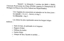 Concours de Ring championnat de Bretagne Chiens de Défense