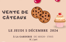 Vente de gâteaux Conseil Municipal des Enfants