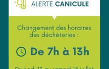 Changement des horaires des déchèteries