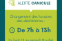 Changement des horaires des déchèteries